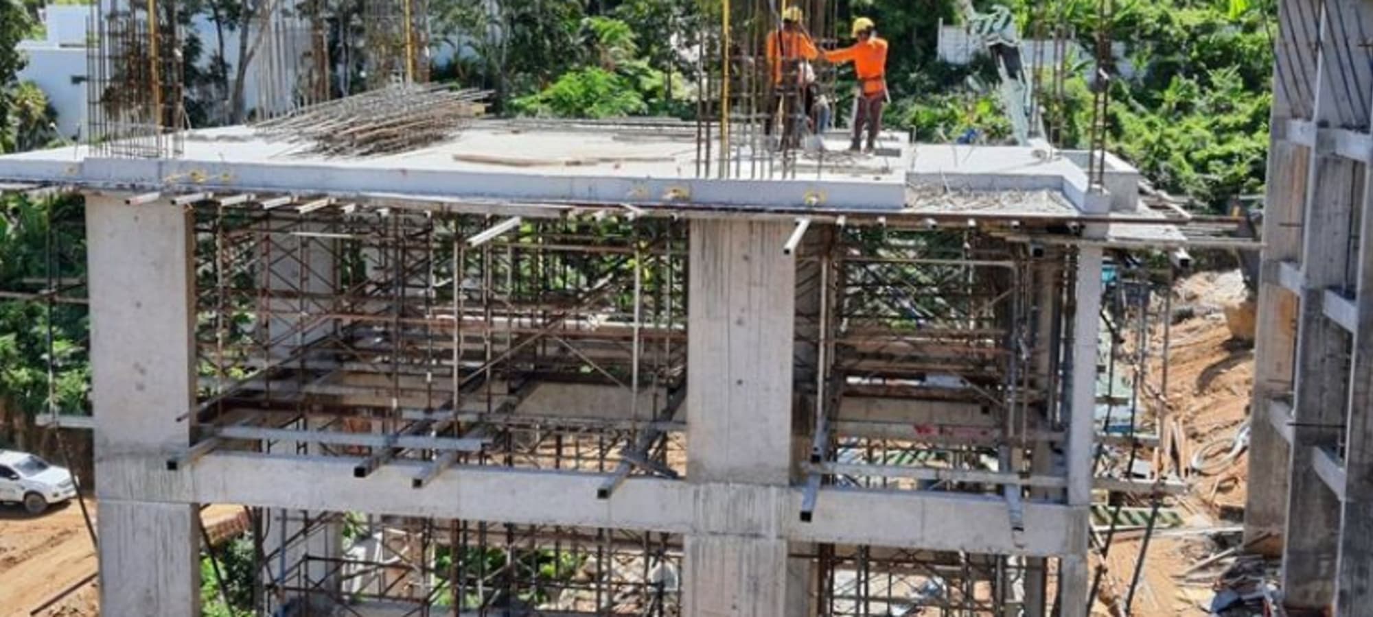 Construction site by Naksha Construction in Jaipur