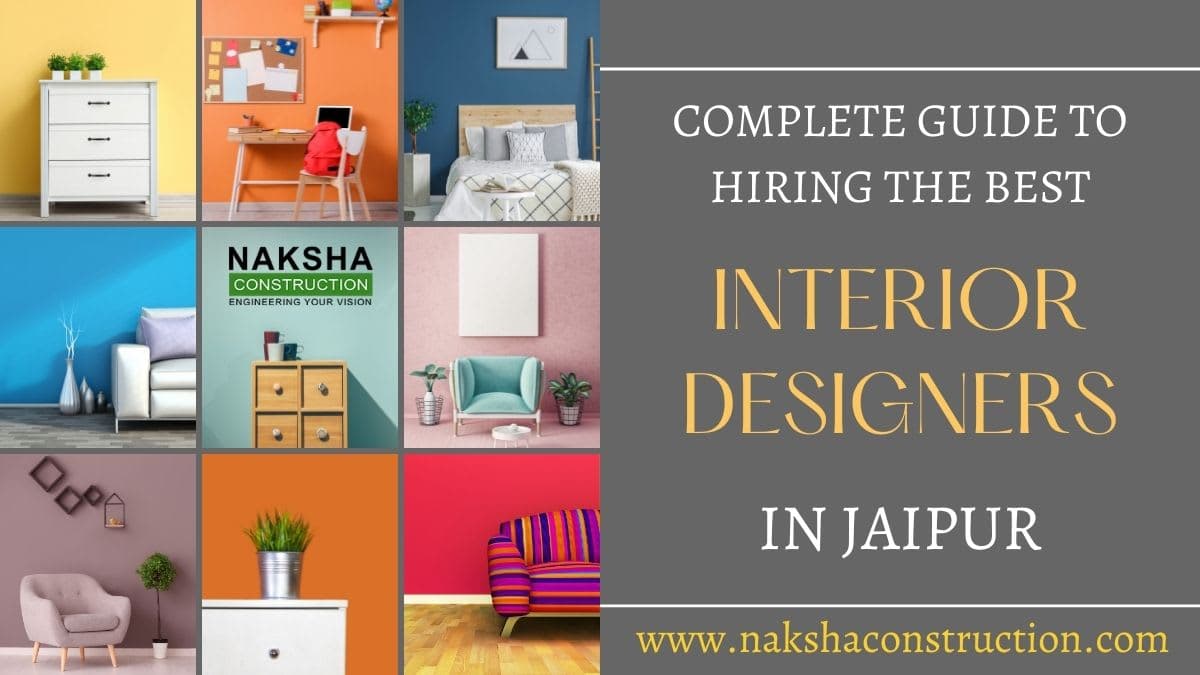 Interior designer reviewing layout plans in Jaipur