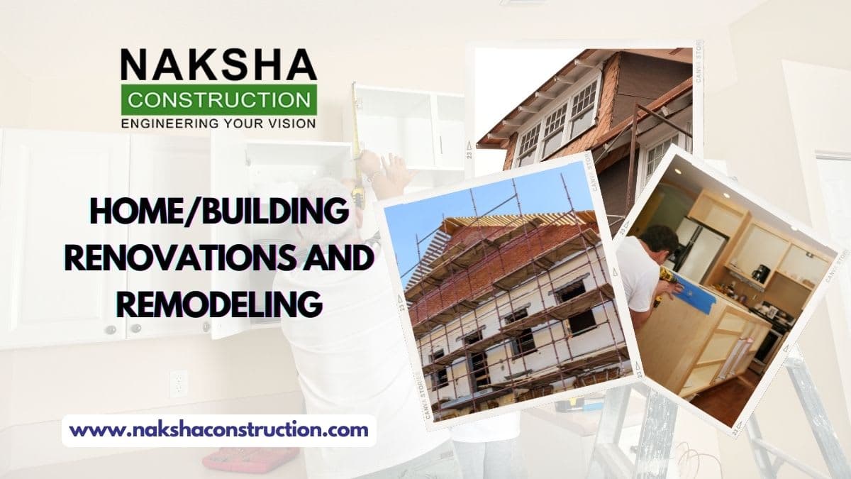 Home renovation and remodeling work in progress