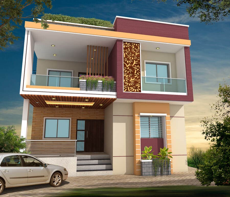 Residential bungalow built by Naksha Construction